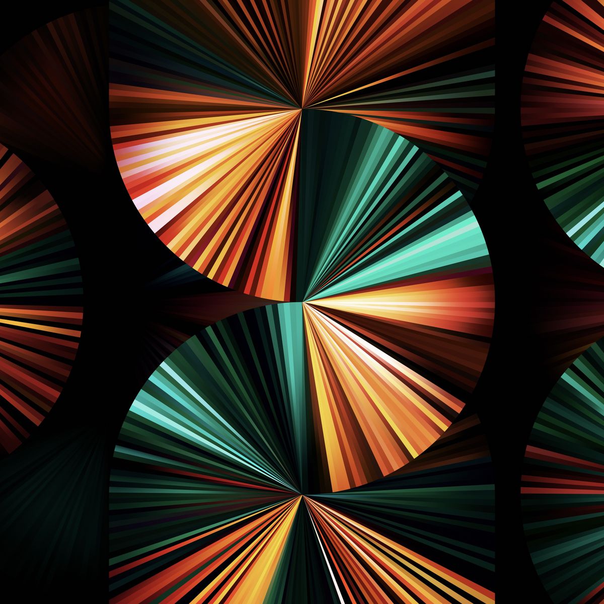 iPad Pro 2021 Dark Green Wallpaper