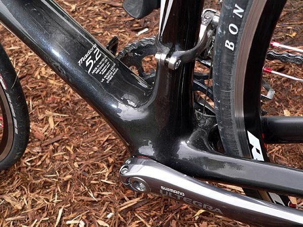 Bottom bracket bearings are integrated directly into the bottom bracket shell of the new Trek Madone.