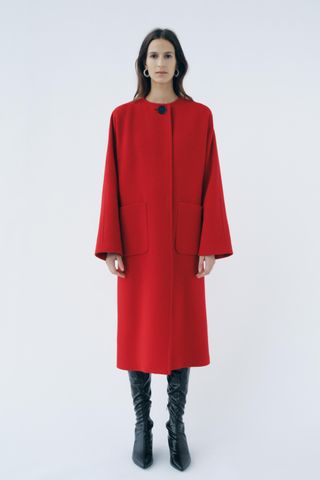 Manteco Wool Blend Coat Zw Collection