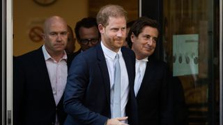 Prince Harry leaves court in the UK