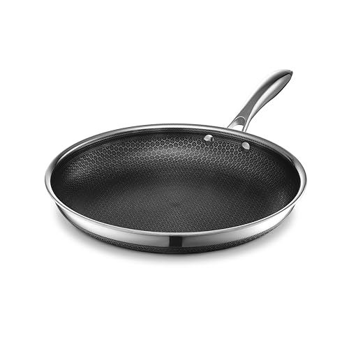 Hexclad 12" Hybrid Nonstick Frying Pan, Dishwasher &amp;amp; Induction Safe
