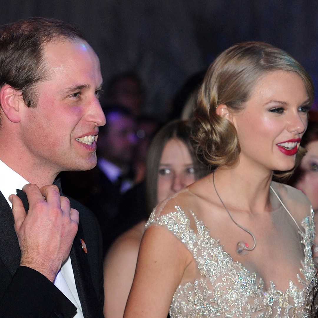 Prince William, Duke of Cambridge and Taylor Swift attend the Winter Whites Gala In Aid Of Centrepoint on November 26, 2013 in London, England.