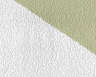 Two-tone white and green popcorn ceiling