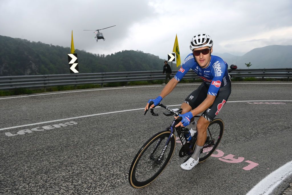 Nicola Conci (Alpecin-Deceuninck) in the Giro d&#039;Italia breakaway on stage 5 to Lago Laceno