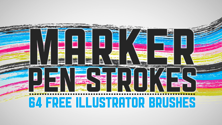 Illustrator brushes: Marker pen strokes