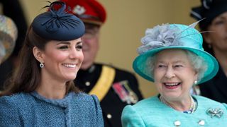 Catherine, Duchess of Cambridge and Queen Elizabeth II attend Vernon Park