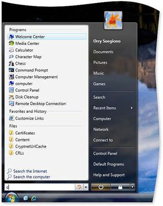 Search Start menu (Image courtesy Microsoft)