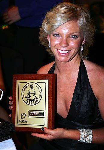 Skye-Lee Armstrong, junior female track cyclist of the year.