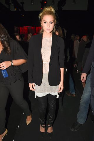 Kesha Front Row At New York Fashion Week AW15