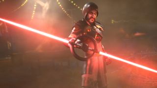 An Inquisitor in a scene from the "STAR WARS: VISIONS, Volume 2
