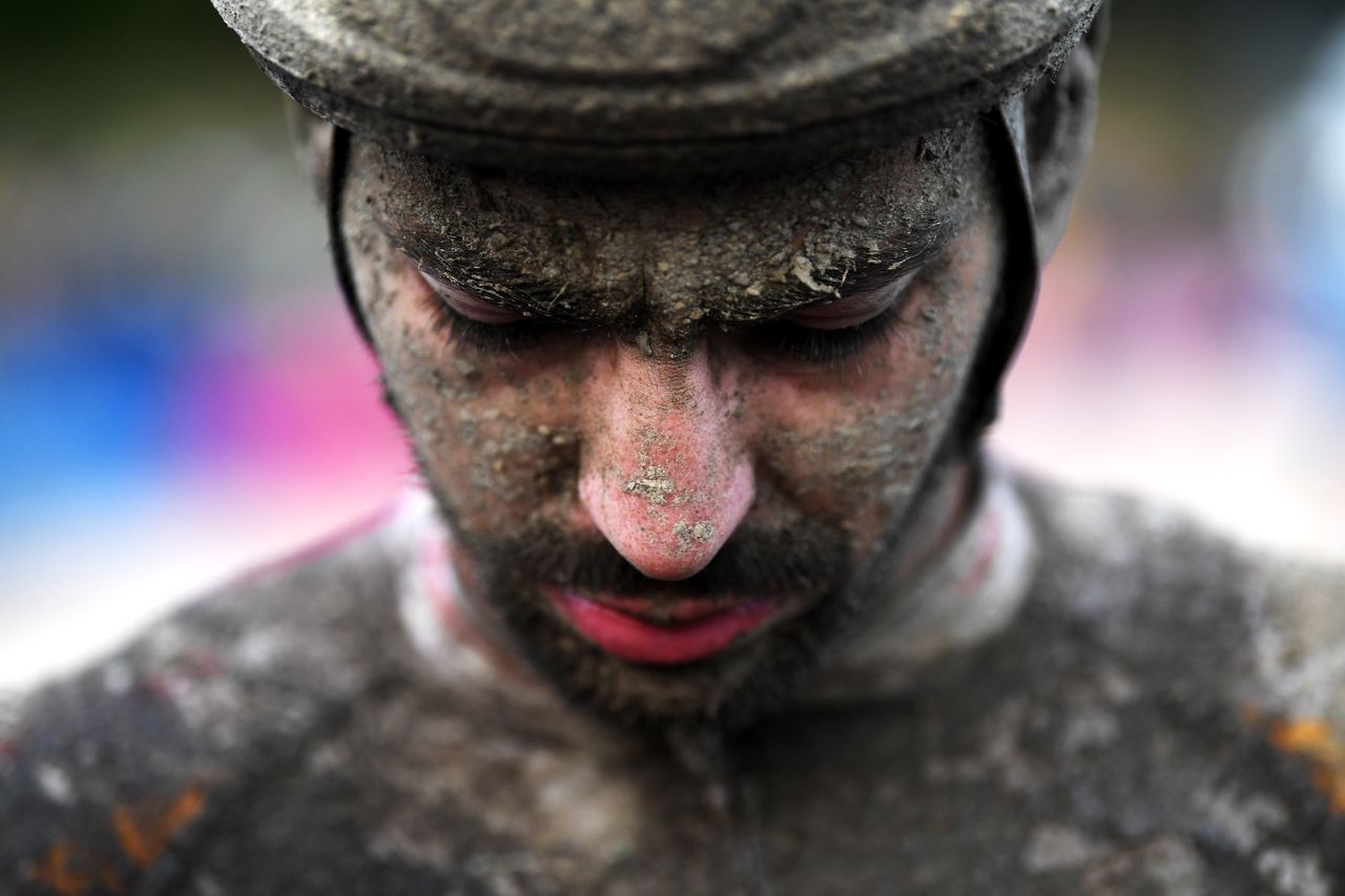 ROUBAIX FRANCE OCTOBER 03 Anthony Turgis of France and Team Total Energies covered in mud after the 118th ParisRoubaix 2021 Mens Eilte a 2577km race from Compigne to Roubaix ParisRoubaix on October 03 2021 in Roubaix France Photo by Tim de WaeleGetty Images