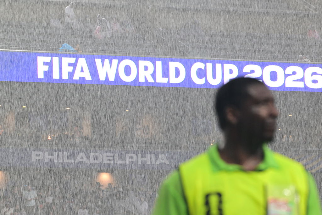 Thunderstorms led to kick-off being delayed in Philly
