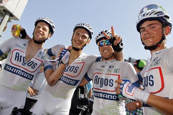 Argos Shimano celebrates its stage win in Turkey