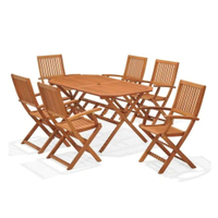 7. Country Hardwood 6-Seater Garden Furniture Set | £499.99