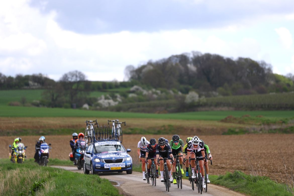 The breakaway in the women's Amstel Gold Race