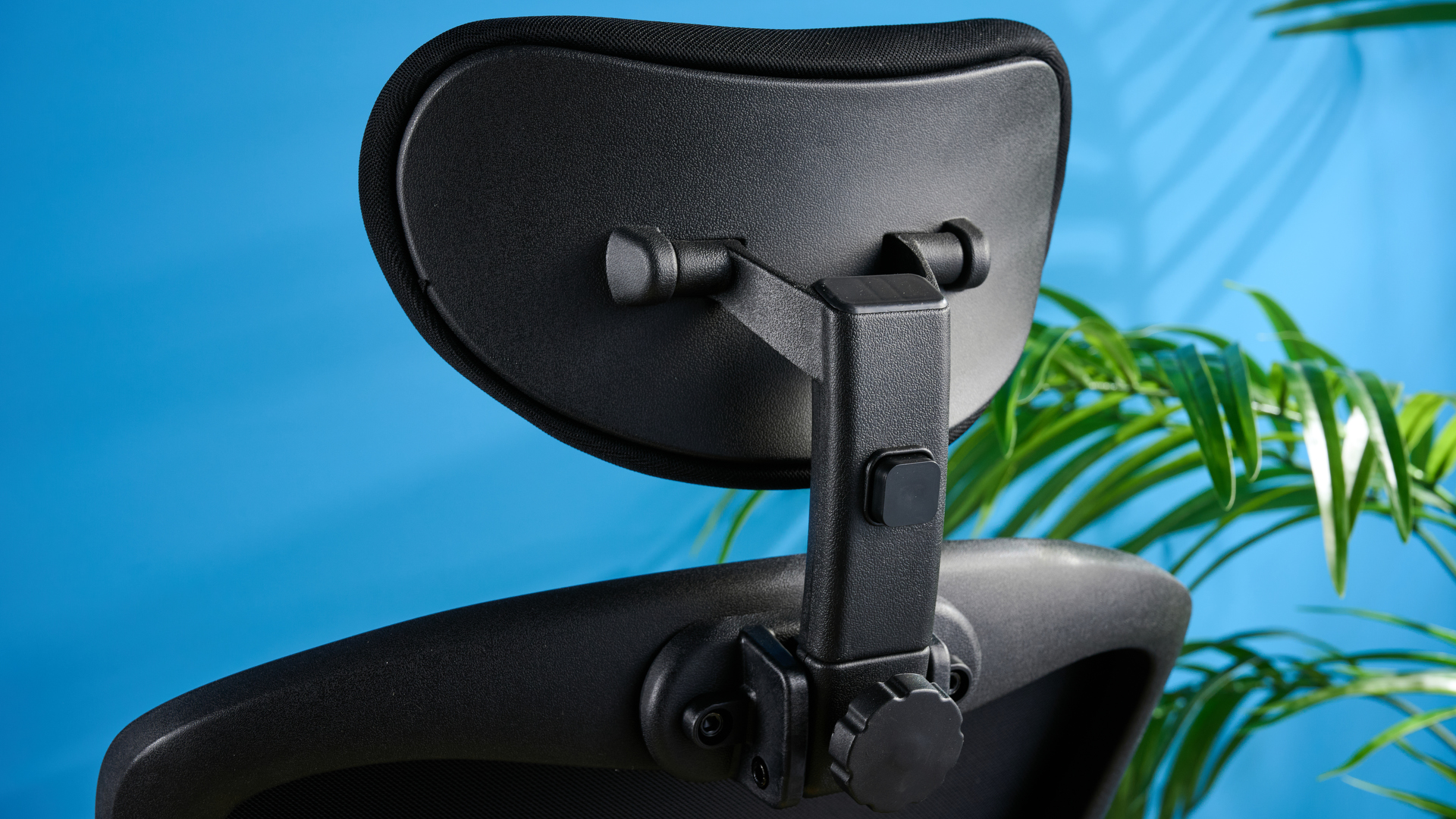 A black Boulies OP300 ergonomic office chair