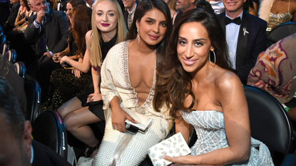 Sophie Turner, Priyanka Chopra Jonas, and Danielle Jonas during the 62nd Annual GRAMMY Awards at STAPLES Center on January 26, 2020 in Los Angeles, California