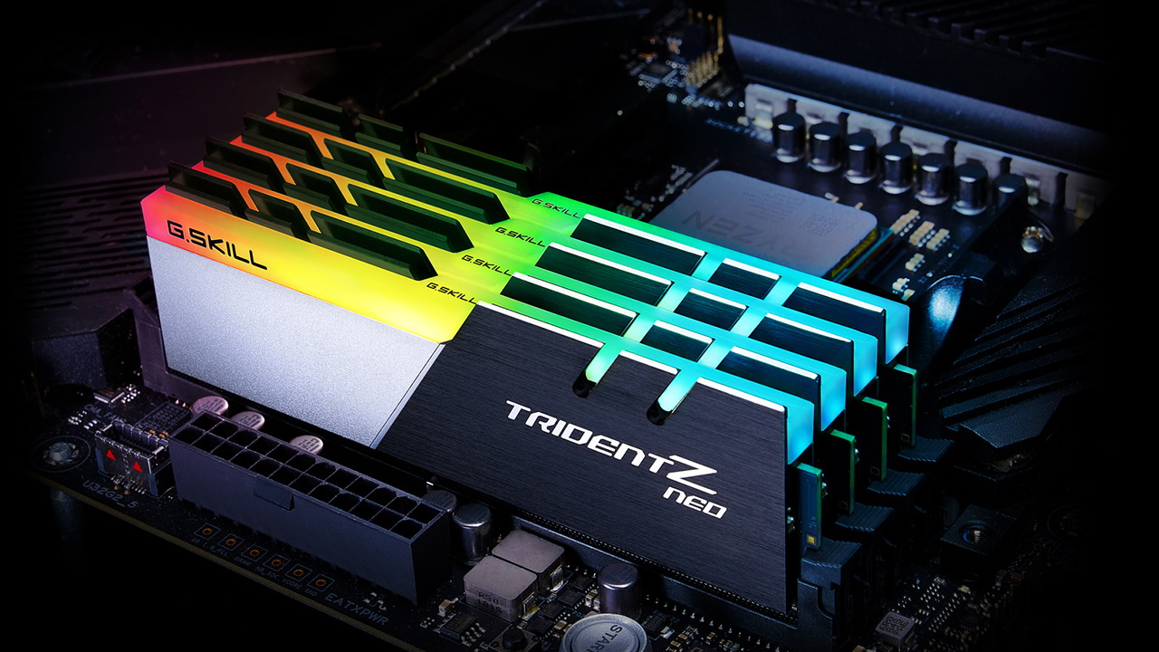 G.Skill TridentZ Neo RAM in motherboard