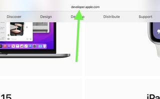iPadOS 15 beta developer step 1 — developer.apple.com