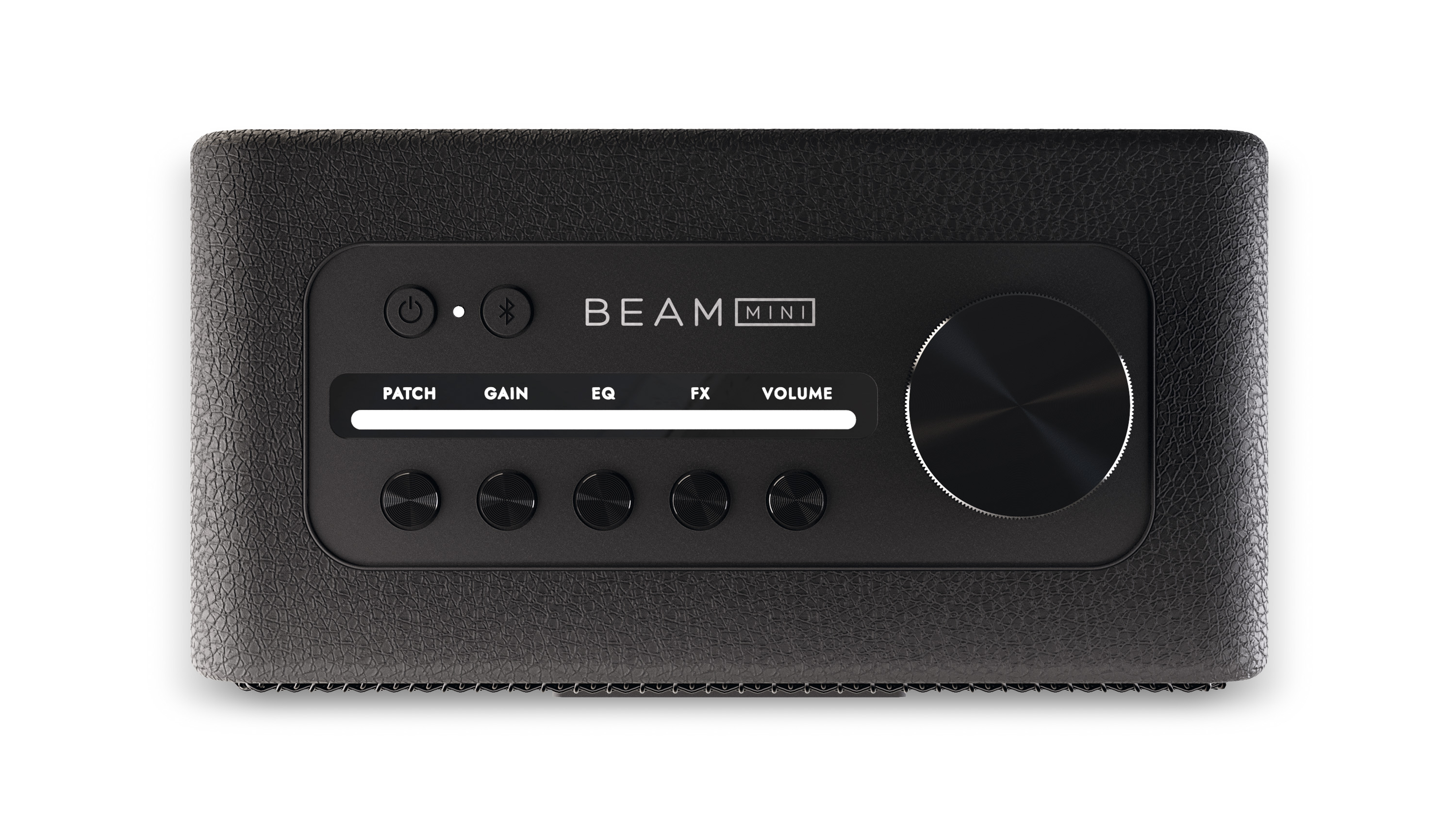 Press release images of a Blackstar Beam Mini Desktop Bluetooth Guitar Amplifier on a white background