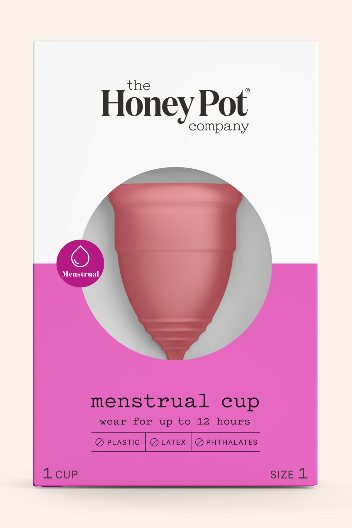 pink menstrual cup
