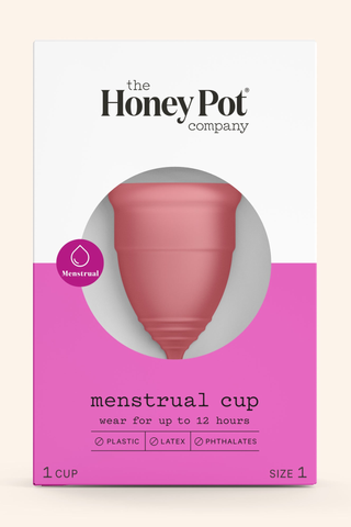 pink menstrual cup