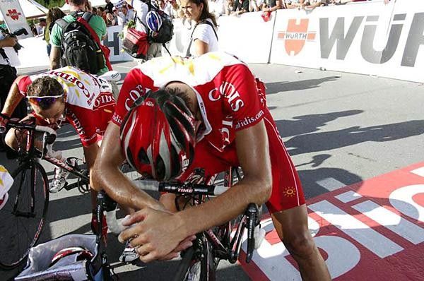 Cofidis riders are tired after the effort.