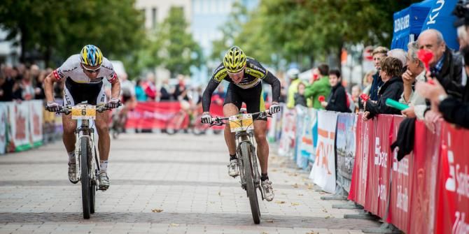 Urs Huber and Robert Mennen sprint