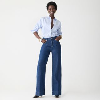 J.Crew, Denim Trouser in Chambray Blue Wash