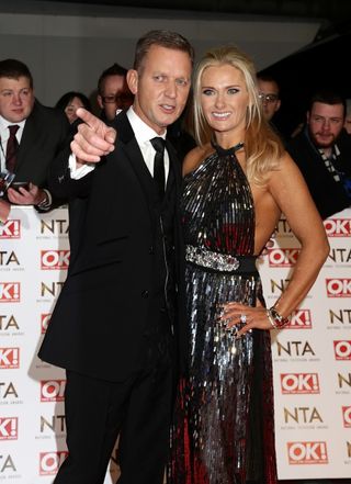 Jeremy Kyle and wife Kirsty Rowley at the National Television Awards