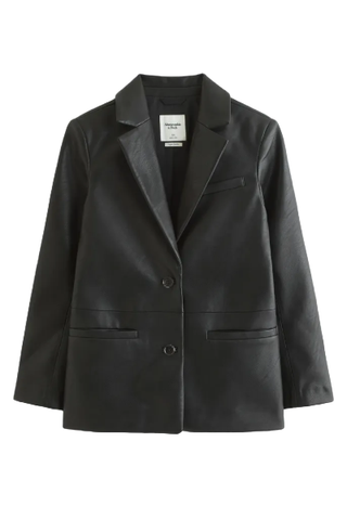 Abercrombie & Fitch Vegan Leather Blazer (Was $120) 