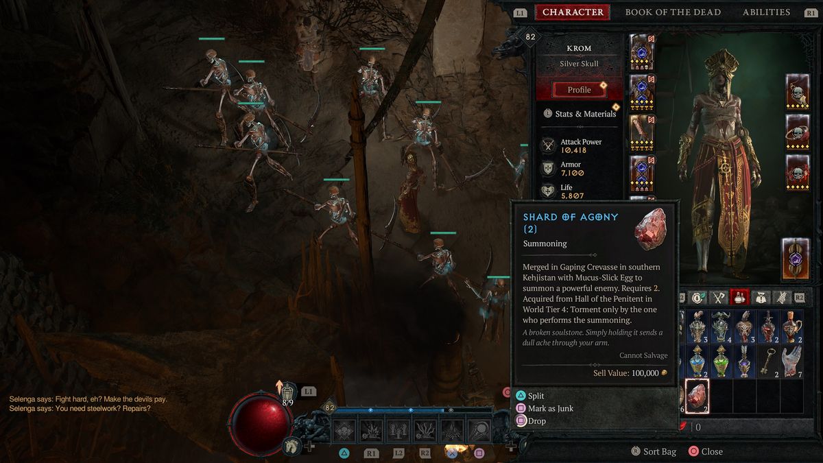 Diablo 4 Duriel - Shard of Agony