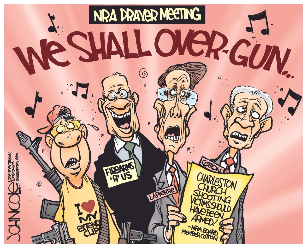 Editorial cartoon Gun rights