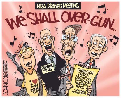 Editorial cartoon Gun rights