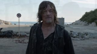 Norman Reedus as Daryl Dixon walking forward in the teaser for The Walking Dead: Daryl Dixon.