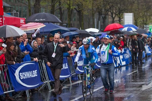 Jan Barta (Team NetApp) after his victory in Germany