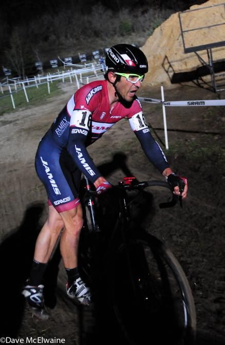 Brian Matter (RAAC/Trek) dismounting for the flyover