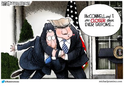 Political cartoon U.S. McConnell Trump