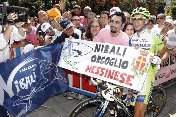 Vincenzo Nibali (Liquigas-Cannondale) is a local hero