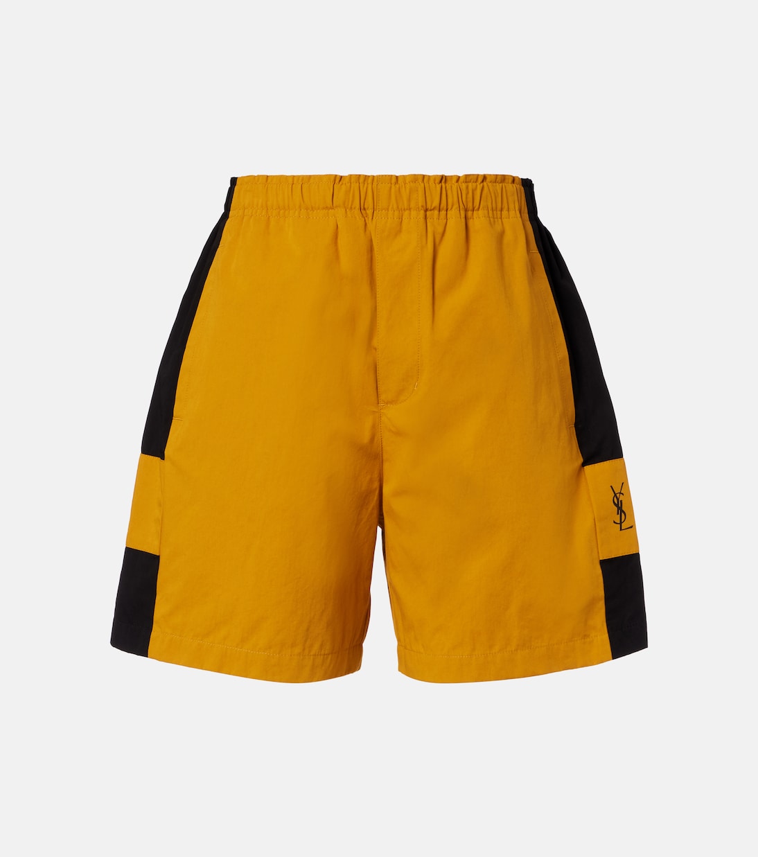 Cassandre Cotton Bermuda Shorts in Yellow - Saint Laurent