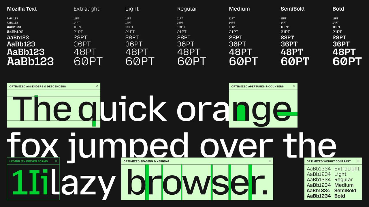 Mozilla Reclaim the internet typography