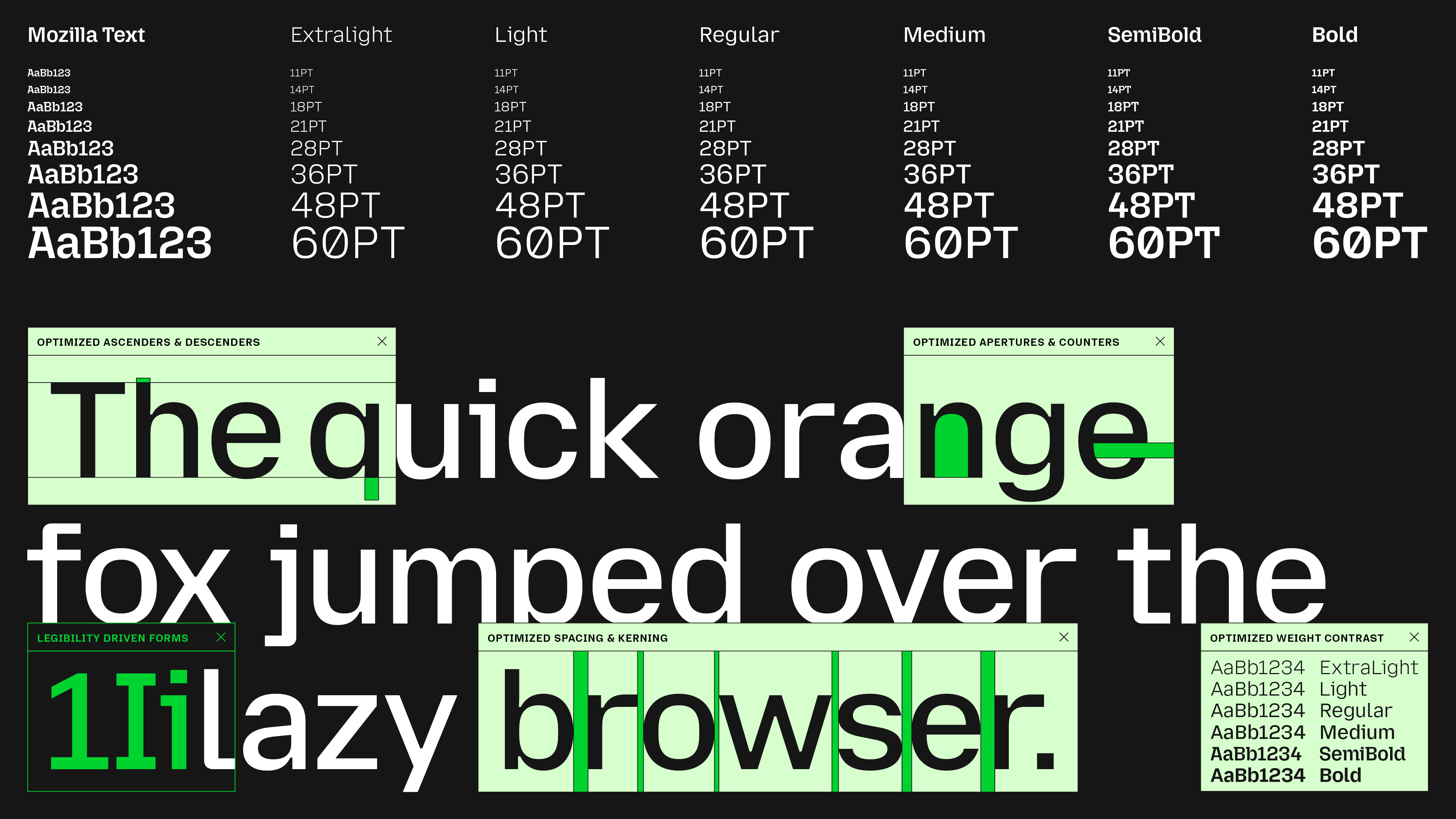 Mozilla Reclaim the internet typography
