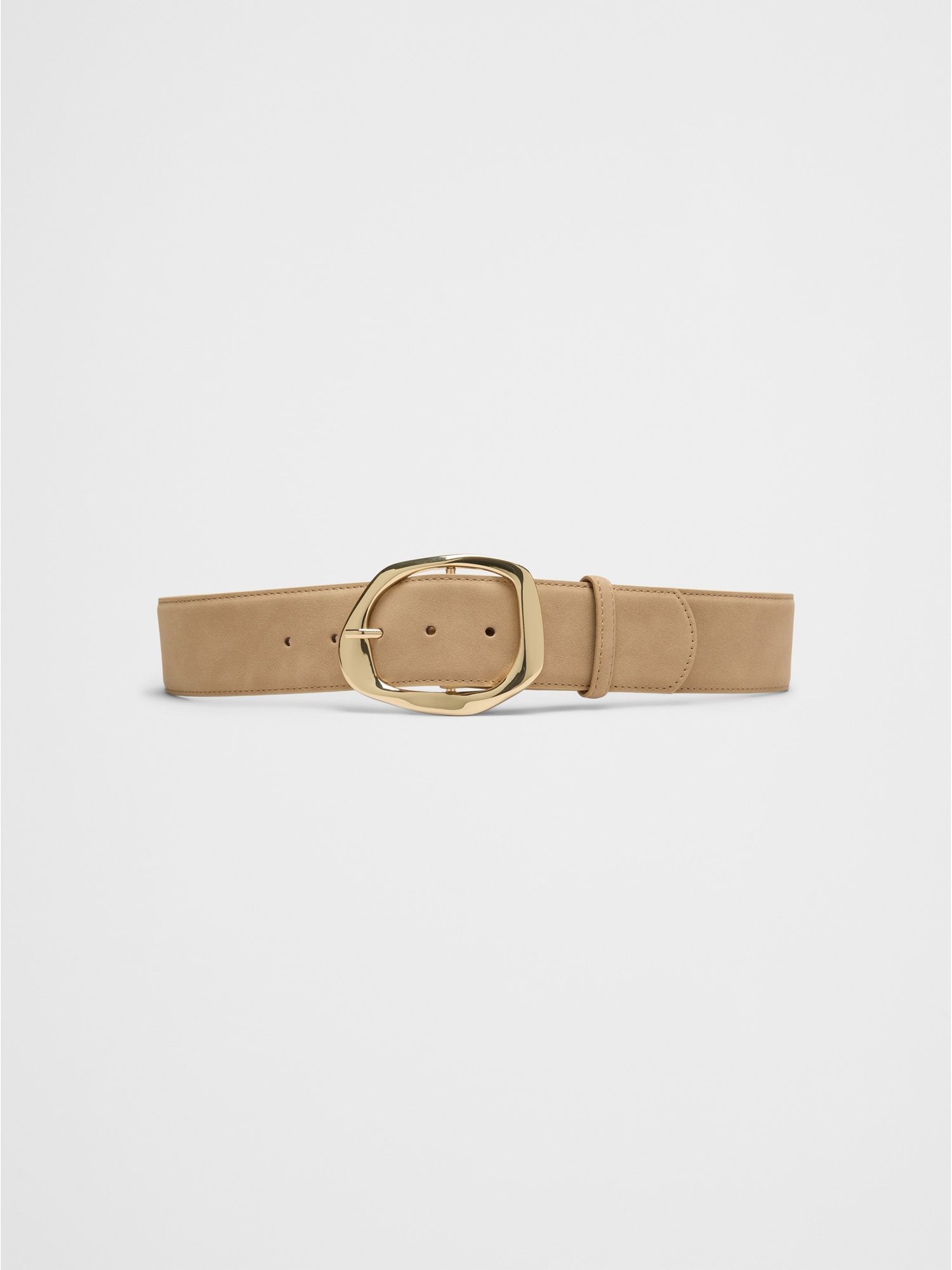 Vegan Suede Buckle Belt