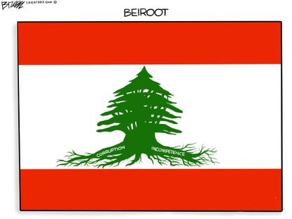 Editorial Cartoon U.S. Lebanon Beirut corruption blast
