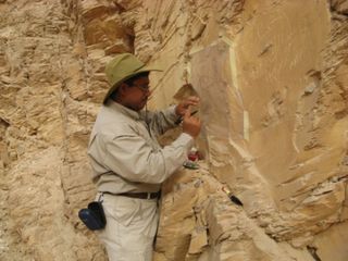 Not only did the archaeologists look for new tombs in Egypt's Valley of the Kings, but they discovered evidence of an ancient flood control system, the remains of workers' huts and numerous graffiti (an example seen here), among other findings.