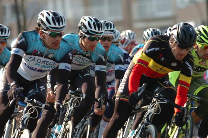 Tom Boonen leads his Omega Pharma QuickStep