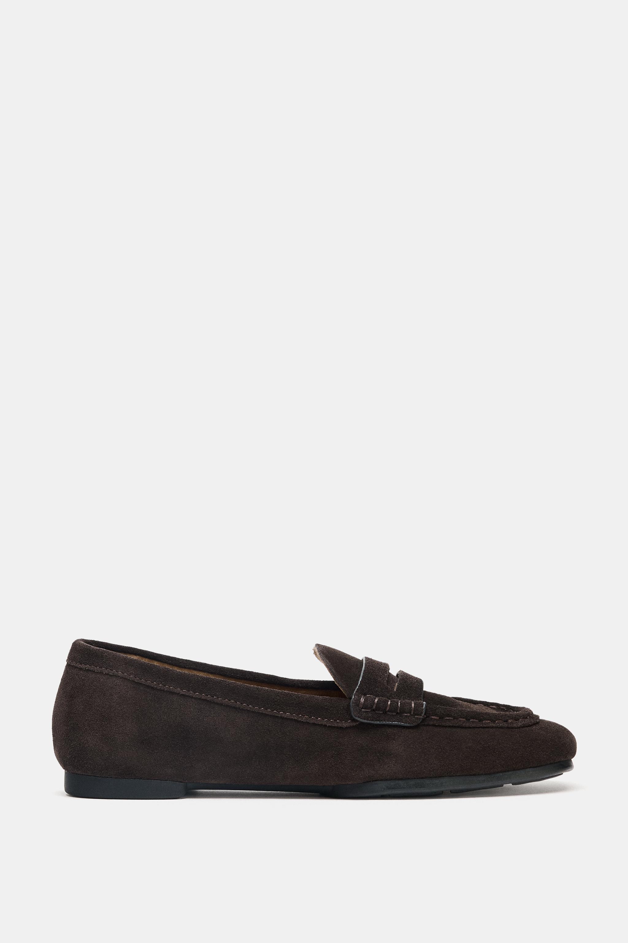 Split Leather Loafers