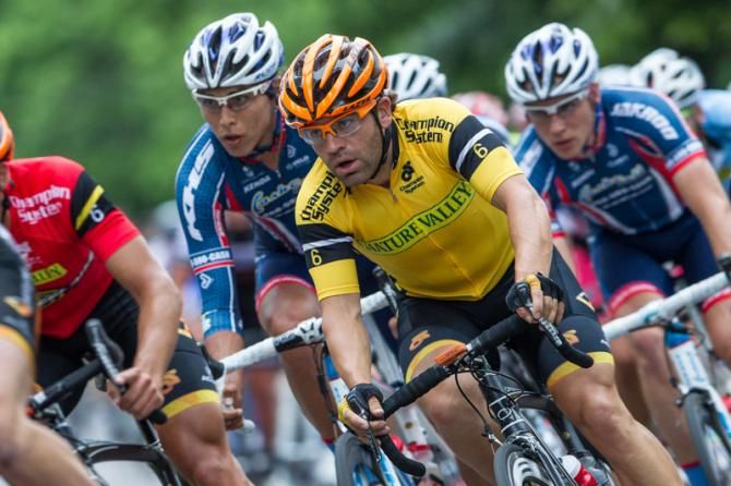 Men's leader Mike Friedman (Optum) sitting in the bunch.
