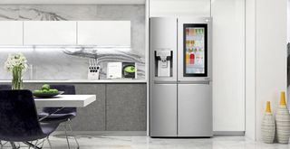 LG open fridge freezer