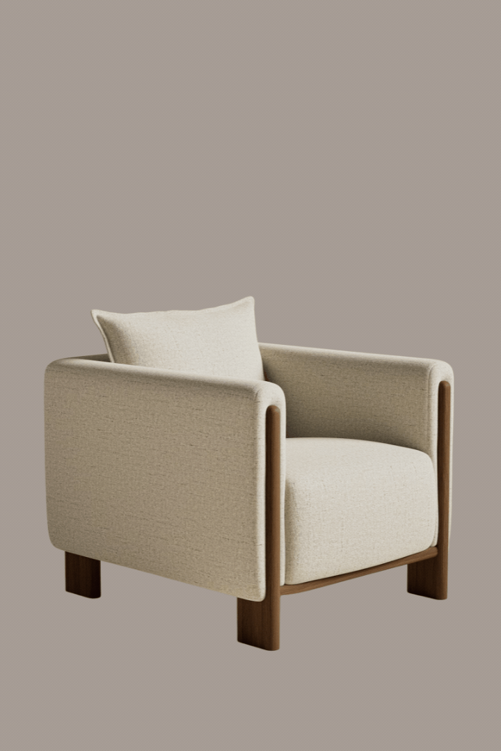 Block Accent Armchair.